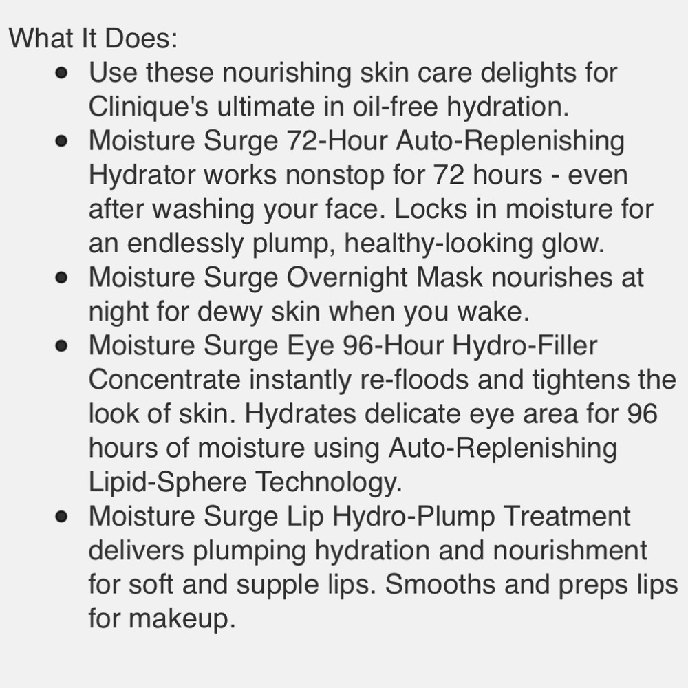 🔥SOLD🔥Clinique 4-Pc. More Than Moisture Gift Set - Picture 6 of 7